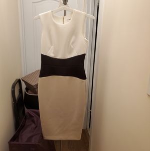 SOLD Calvin Klein Scuba Colorblock Dress, Size 2